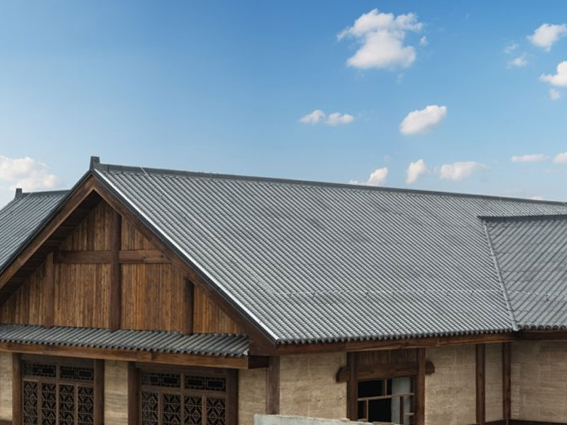 Aluminium Magnesium Mangan im Hui -Stil antike Indigo -Metalldachfliesen